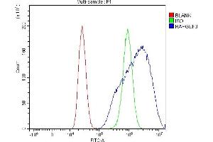 Flow Cytometry analysis of MCF-7 cells using anti-Epac1/RAPGEF3 antibody (ABIN7601858).