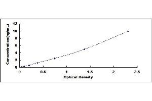 Typical standard curve (CNR2 ELISA 试剂盒)