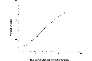 Typical standard curve (CXCR1 ELISA 试剂盒)