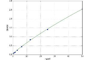 A typical standard curve (ALDH16A1 ELISA 试剂盒)