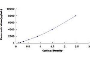 Typical standard curve (PDGFC ELISA 试剂盒)