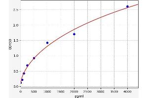 Typical standard curve (TIMP4 ELISA 试剂盒)