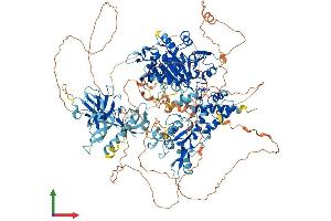 AlphaFold protein structure predicition of Mouse Recombinant Kdm3a Protein, UniprotID Q6PCM1