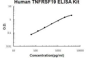 Human TNFRSF19/TROY PicoKine ELISA Kit standard curve (TNFRSF19 ELISA 试剂盒)