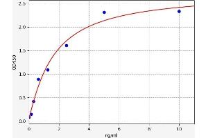 Typical standard curve (IRF8 ELISA 试剂盒)
