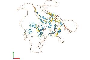 AlphaFold protein structure predicition of Human Recombinant ZNF341 Protein, UniprotID Q9BYN7