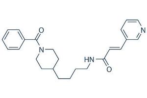 Chemical structure of FK-866 HCl , a NAD biosynth inhib.