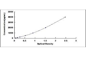 Typical standard curve (beta 2 Defensin ELISA 试剂盒)