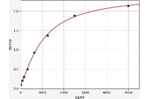 Typical standard curve (B4GALT1 ELISA 试剂盒)