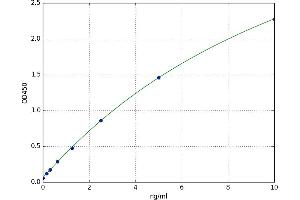 A typical standard curve (ZNF654 ELISA 试剂盒)