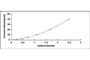 Typical standard curve (DNAJB1 ELISA 试剂盒)