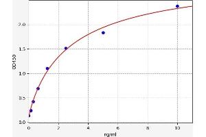 Typical standard curve (Factor XI ELISA 试剂盒)
