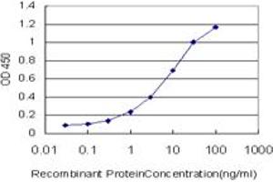 ELISA image for anti-Calcium Responsive Transcription Factor (CARF) (AA 621-719) antibody (ABIN599306) (Calcium Responsive Transcription Factor (CARF) (AA 621-719) 抗体)