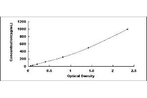 Typical standard curve (VEGF 165 ELISA 试剂盒)
