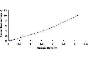 Typical standard curve