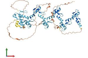 AlphaFold protein structure predicition of Human Recombinant ZNF805 Protein, UniprotID Q5CZA5 (ZNF805 Protein (AA 1-627) (His tag))