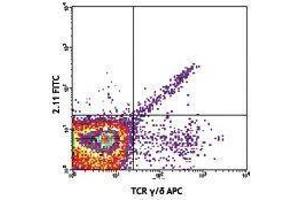 Flow Cytometry (FACS) image for anti-TCR V Gamma1.1/Cr4 antibody (ABIN2665406) (TCR V Gamma1.1/Cr4 抗体)