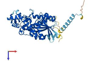 AlphaFold protein structure predicition of Human Recombinant GNA15 Protein, UniprotID P30679