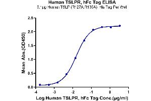 ELISA image for Cytokine Receptor-Like Factor 2 (CRLF2) (AA 25-231) protein (Fc Tag) (ABIN7275803)