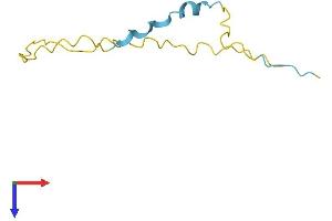 AlphaFold protein structure predicition of Human Recombinant HMGN3 Protein, UniprotID Q15651