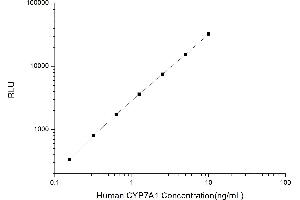 Typical standard curve (CYP7A1 CLIA Kit)