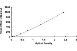 Typical standard curve (Renin ELISA 试剂盒)