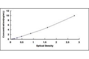 Typical standard curve (Contactin 1 ELISA 试剂盒)