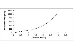 Typical standard curve (TNF alpha ELISA 试剂盒)