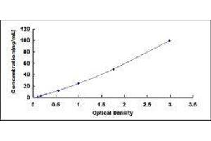 Typical standard curve (Prolactin ELISA 试剂盒)
