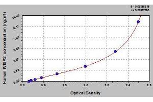 Typical standard curve (WISP2 ELISA 试剂盒)