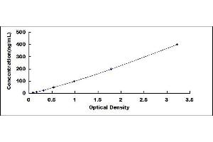 Typical standard curve