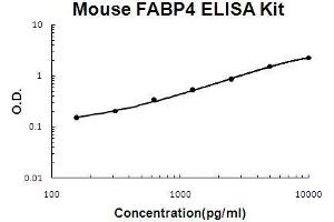 Mouse FABP4 PicoKine ELISA Kit standard curve