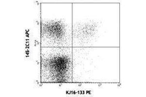 Flow Cytometry (FACS) image for anti-TCR V Beta8.1 antibody (PE) (ABIN2663920) (TCR V Beta8.1 抗体 (PE))