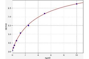 Typical standard curve (ITIH5L ELISA 试剂盒)