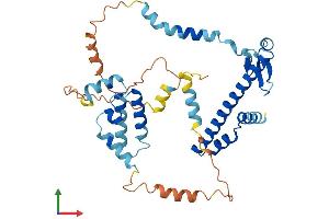AlphaFold protein structure predicition of Mouse Recombinant Dnajc18 Protein, UniprotID Q9CZJ9 (DNAJC18 Protein (AA 1-357) (His tag))