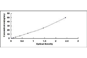 Typical standard curve (TMPRSS6 ELISA 试剂盒)