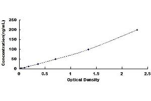 Typical standard curve
