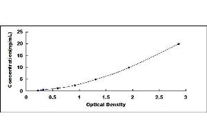 Typical standard curve (PRKG2 ELISA 试剂盒)