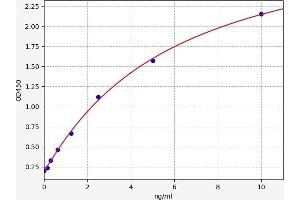 Typical standard curve