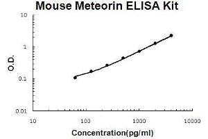 Mouse Meteorin/METRN PicoKine ELISA Kit standard curve (METRN ELISA 试剂盒)