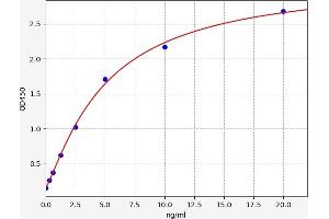 Typical standard curve (PCSK1N ELISA 试剂盒)
