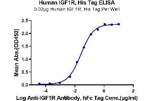 ELISA image for Insulin-Like Growth Factor 1 Receptor (IGF1R) (AA 31-932) protein (His-Avi Tag) (ABIN7274862)