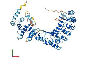 AlphaFold protein structure predicition of Human Recombinant PRAMEF19 Protein, UniprotID Q5SWL8