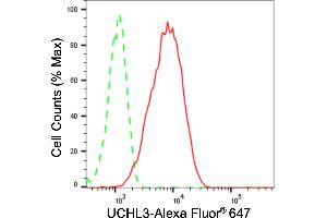 Flow cytometric analysis of UCHL3 expression in C2C12 cells using UCHL3 antibody (ABIN7800710), 1:2,000). (Recombinant UCHL3 抗体)