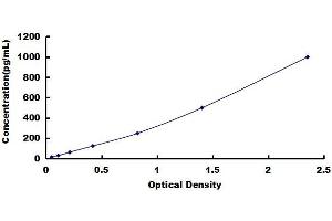 Typical standard curve