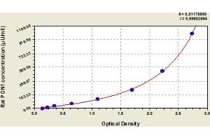 Typical Standard Curve (PON1 ELISA 试剂盒)