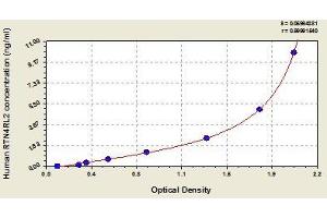 Typical standard curve (RTN4RL2 ELISA 试剂盒)