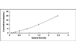 Typical standard curve (TFE3 ELISA 试剂盒)