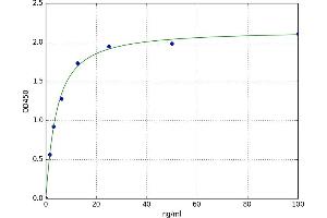 A typical standard curve (GGT1 ELISA 试剂盒)