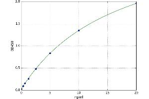A typical standard curve
